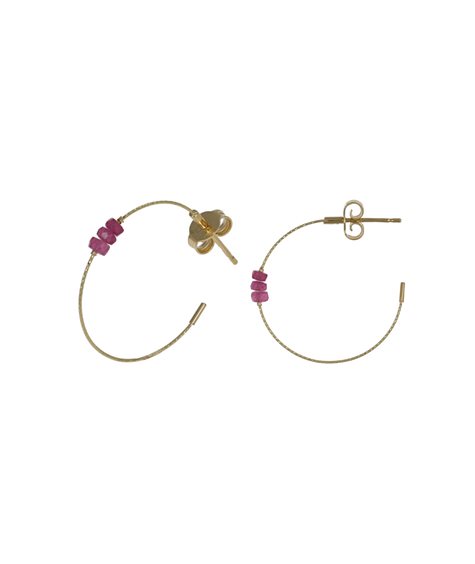 Orecchini Magic Wire Donna in Oro giallo Rubino 573-ORR - 573-ORR